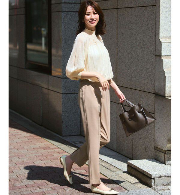 23区「【洗える】TWマットクロス スティック パンツ」|その他|