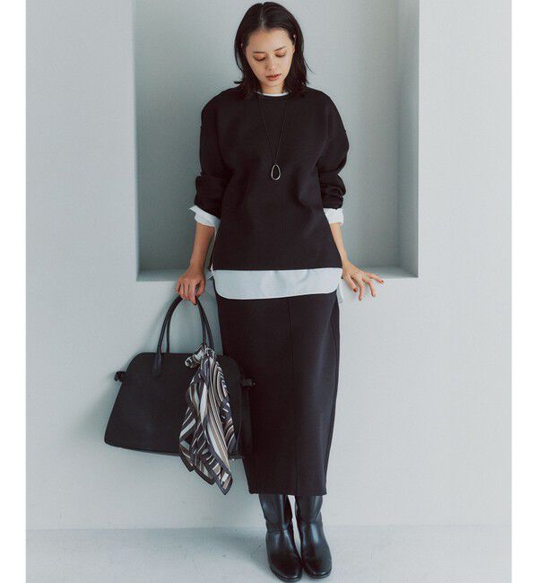 23区「【VERY掲載/洗える】コットンエアーダンボール サイドジップ カットソー」|Tシャツ・カットソー|