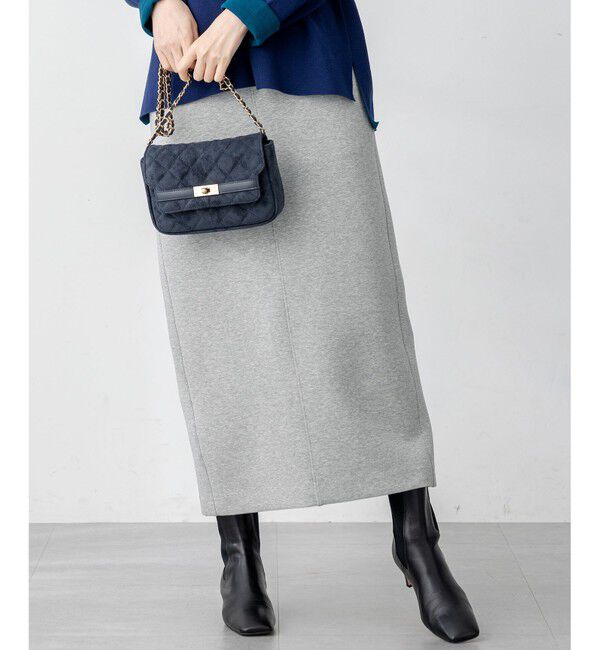 23区「【洗える】コットンエアーダンボール Iライン スカート」|スカート|ﾗｲﾄｸﾞﾚ