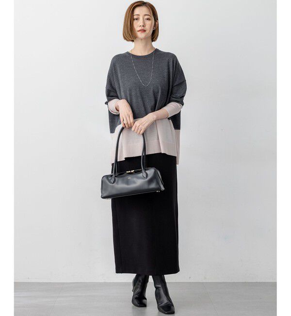 23区「【洗える】コットンエアーダンボール Iライン スカート」|スカート|