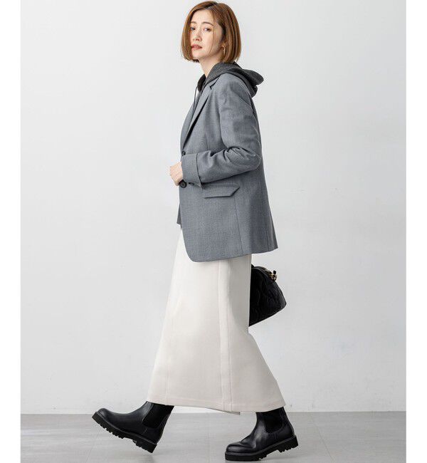 23区「【洗える】コットンエアーダンボール Iライン スカート」|スカート|