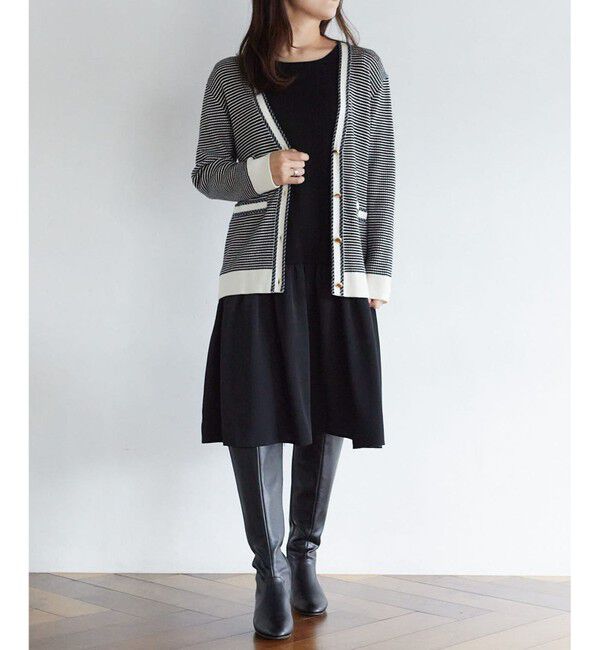 ANY SIS「【美人百花11月号掲載】クラシカルカーデ&times;ミディワンピ セット」|スーツ|