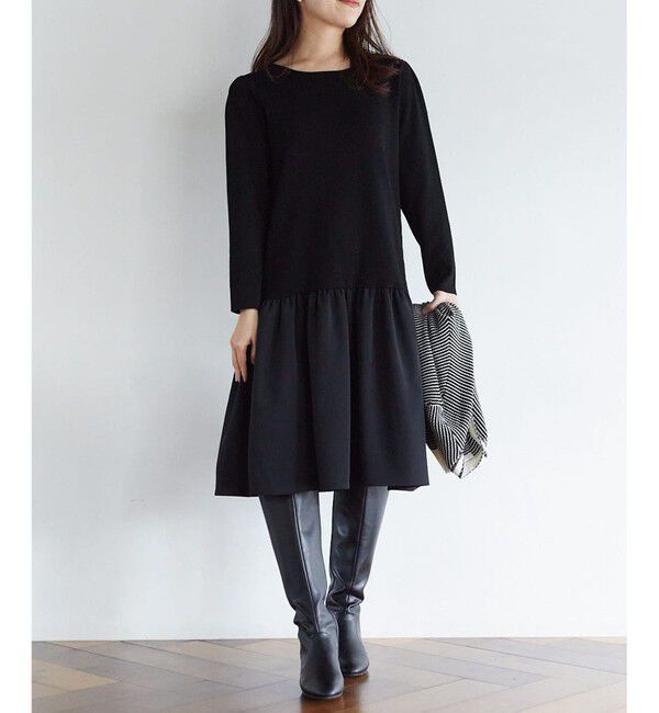 ANY SIS「【美人百花11月号掲載】クラシカルカーデ&times;ミディワンピ セット」|スーツ|