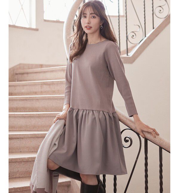 ANY SIS「【美人百花11月号掲載】クラシカルカーデ&times;ミディワンピ セット」|スーツ|