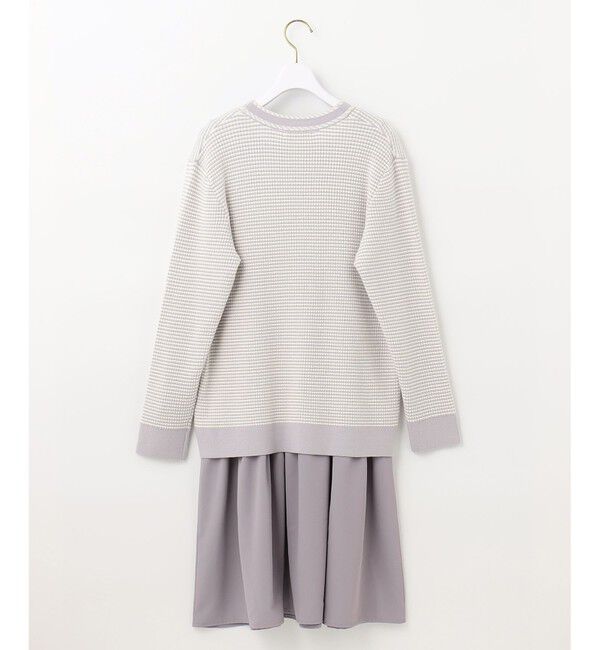 ANY SIS「【美人百花11月号掲載】クラシカルカーデ&times;ミディワンピ セット」|スーツ|