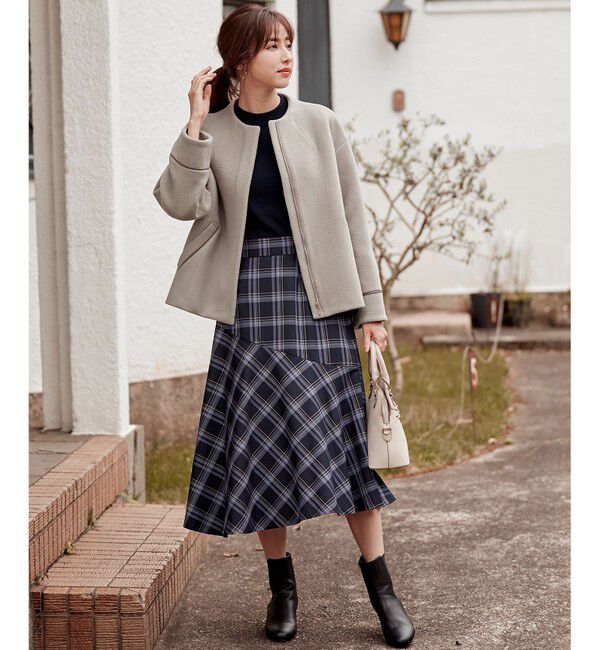 any SiS「【美人百花11月号掲載】アシンメトリーマーメイドフレア スカート」|スカート|