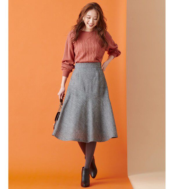 any SiS「【美人百花11月号掲載】アシンメトリーマーメイドフレア スカート」|スカート|