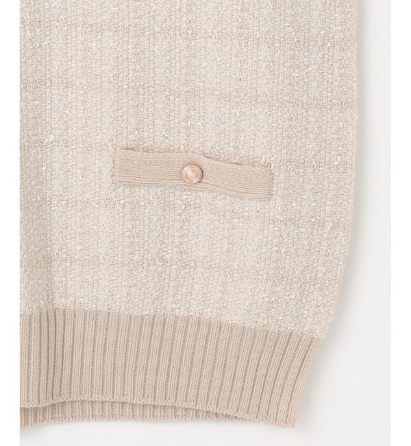 any SiS「【洗える】ツイードニット ベスト」|ベスト・ジレ|