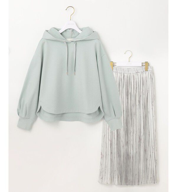 ANY SIS「【2SET】パーカー&times;マーブルプリントスカート セットアップ」|スーツ|