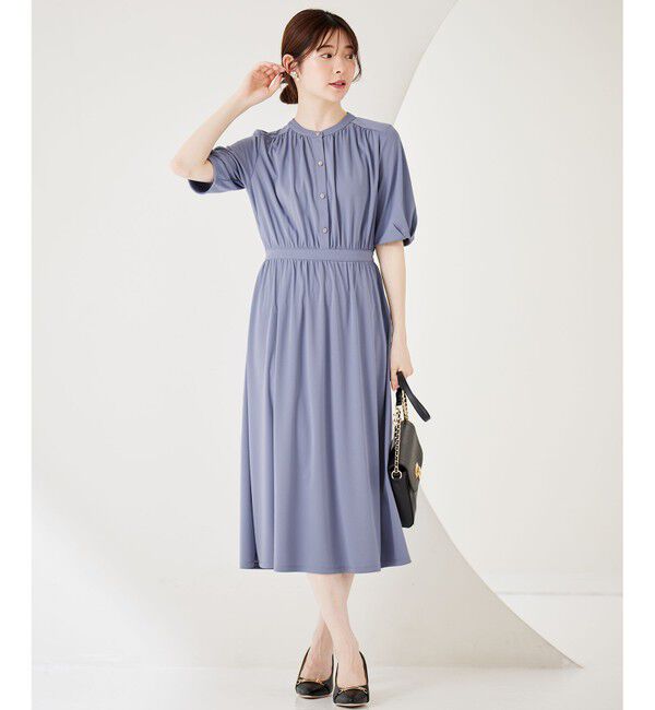 any SiS「【接触冷感・吸水速乾・UVケア】エアリードレープスムース ワンピース」|ワンピース|