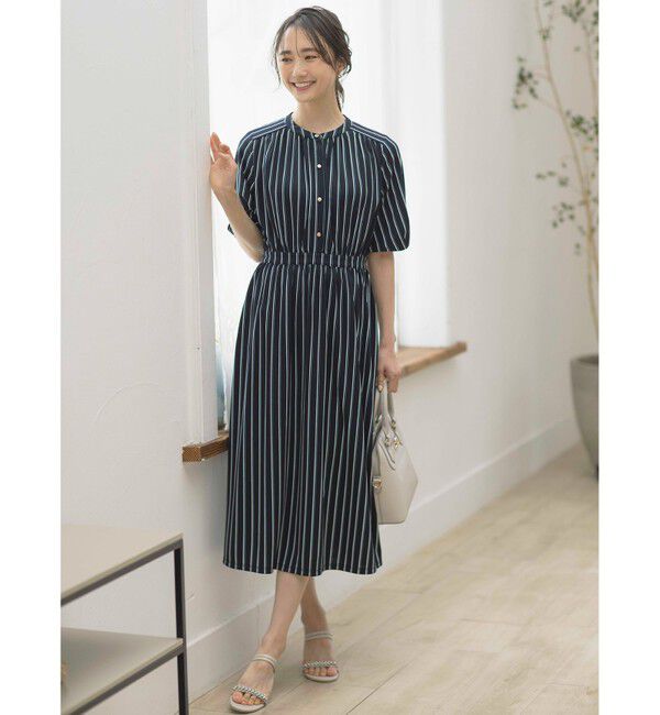 any SiS「【接触冷感・吸水速乾・UVケア】エアリードレープスムース ワンピース」|ワンピース|