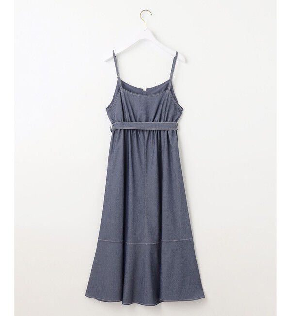 any SiS「【洗える】ライトデニムライクシャンブレー キャミワンピ」|ワンピース|
