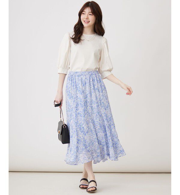 ANY SIS「【接触冷感】美人 ボリュームスリーブ カットソー」|Tシャツ・カットソー|