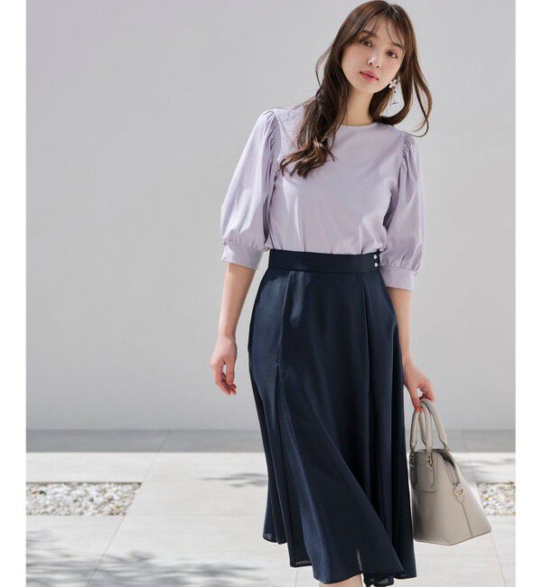 ANY SIS「【接触冷感】美人 ボリュームスリーブ カットソー」|Tシャツ・カットソー|