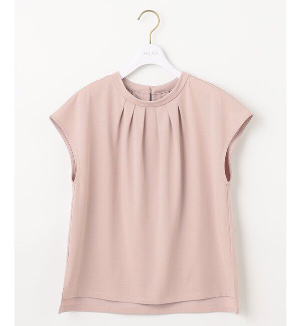 ANY SIS「【UVカット・接触冷感・撥水・汗ジミ防止】プレーティングジャージー フレンチスリーブ カットソー」|Tシャツ・カットソー|