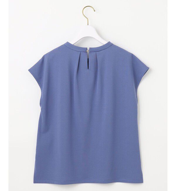 ANY SIS「【UVカット・接触冷感・撥水・汗ジミ防止】プレーティングジャージー フレンチスリーブ カットソー」|Tシャツ・カットソー|