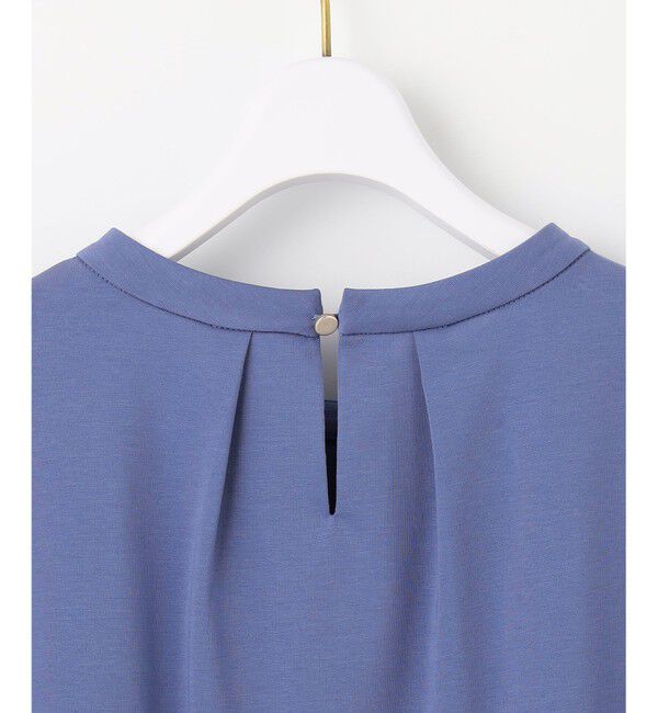 ANY SIS「【UVカット・接触冷感・撥水・汗ジミ防止】プレーティングジャージー フレンチスリーブ カットソー」|Tシャツ・カットソー|