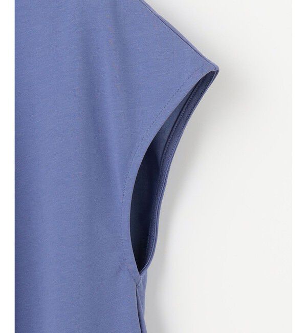 ANY SIS「【UVカット・接触冷感・撥水・汗ジミ防止】プレーティングジャージー フレンチスリーブ カットソー」|Tシャツ・カットソー|