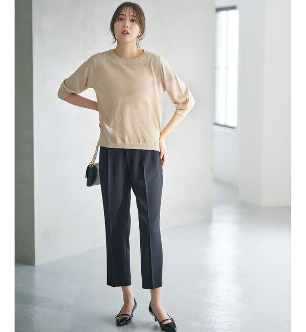 ANY SIS「【接触冷感・UVカット・速乾】コンフォートビューティサテン パンツ」|その他|