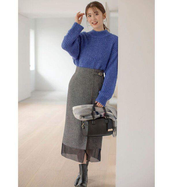 any SiS「シアーコンビヘリンボーン スカート」|スカート|