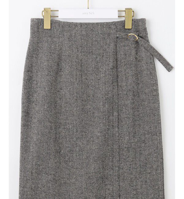 any SiS「シアーコンビヘリンボーン スカート」|スカート|