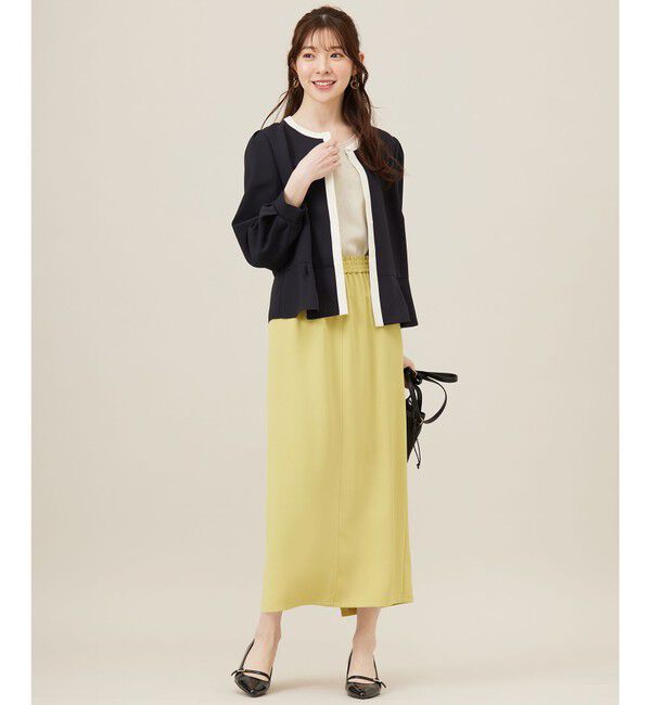 ANY SIS「【洗える】チュールコンビラメ タンクトップ」|タンクトップ|