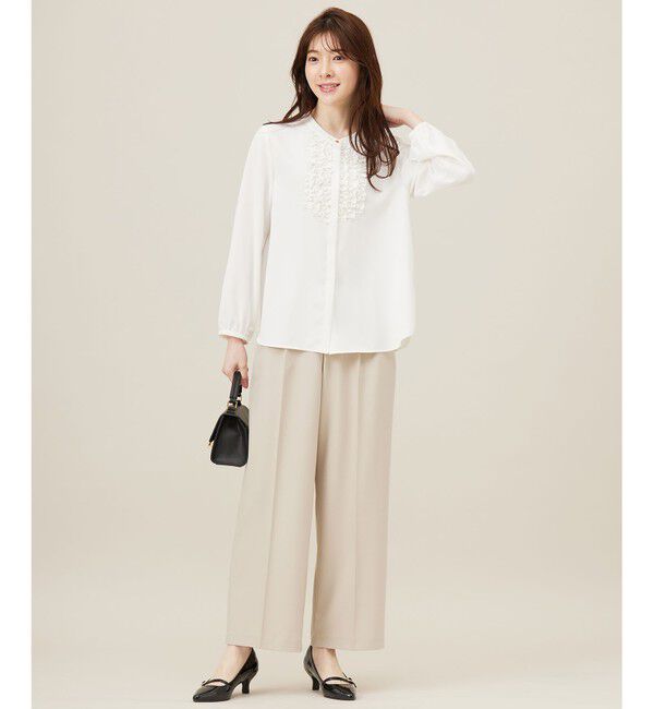 ANY SIS「【洗える】フリルディテール ブラウス」|シャツ・ブラウス|