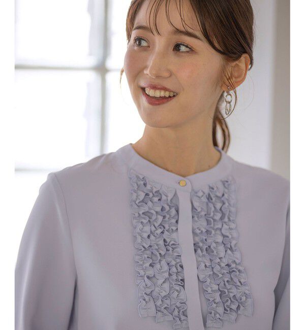 ANY SIS「【洗える】フリルディテール ブラウス」|シャツ・ブラウス|