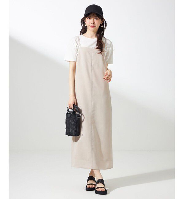 ANY SIS「【接触冷感・速乾・UVカット・洗える】スイートクール キャミワンピース」|ワンピース|