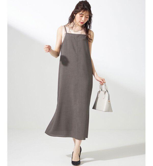 ANY SIS「【接触冷感・速乾・UVカット・洗える】スイートクール キャミワンピース」|ワンピース|