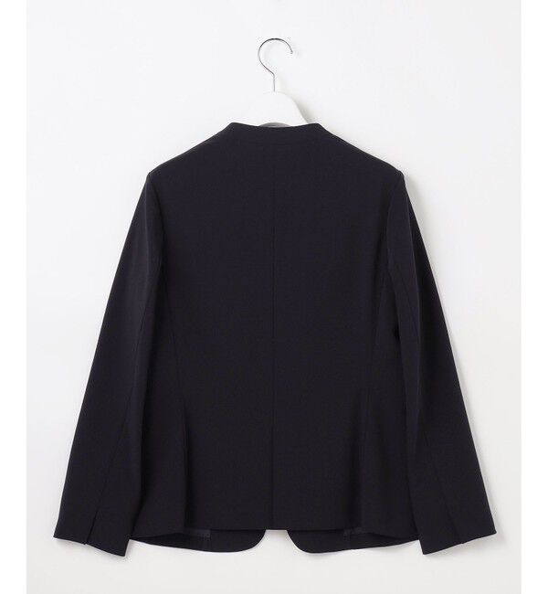 ANY SIS「セレモニーダブルクロス カラーレス ジャケット」|ノーカラージャケット|