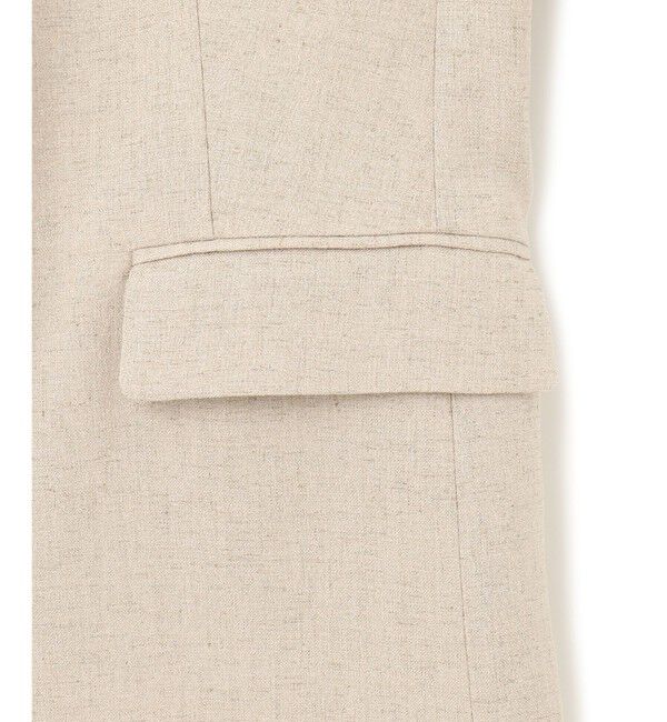 BEIGE,「【L-size】CAROLE / ノーカラージャケット」|ノーカラージャケット|