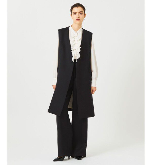 BEIGE,「【WEB限定】STOW / フリルブラウス」|シャツ・ブラウス|