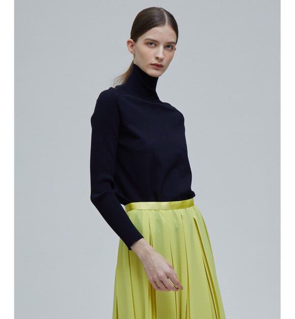 BEIGE,「WILLOW / ハイネックニット」|ニット・セーター|Navy