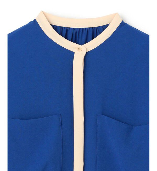 BEIGE,「SIBYLLE /  配色カラーパフスリーブブラウス」|シャツ・ブラウス|