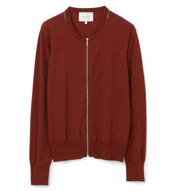 BEIGE,「NADIA / ジップアップカーディガン」|カーディガン|