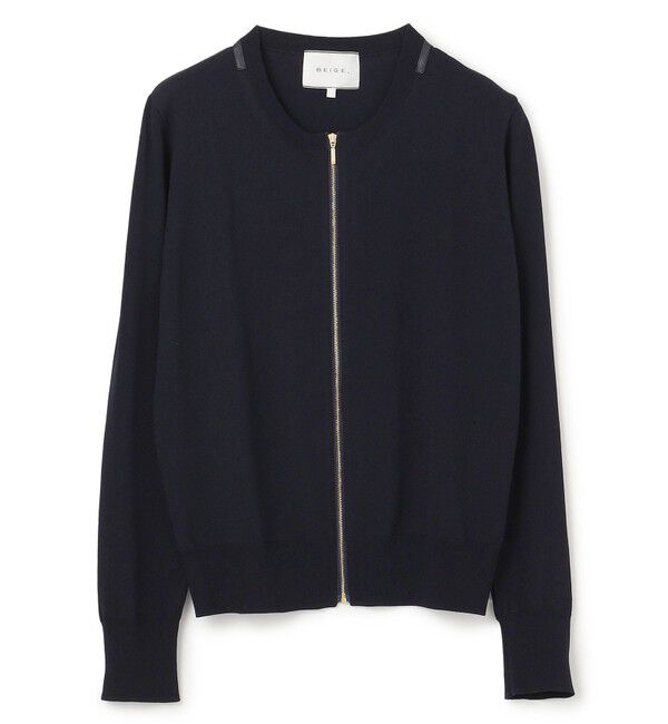 BEIGE,「NADIA / ジップアップカーディガン」|カーディガン|