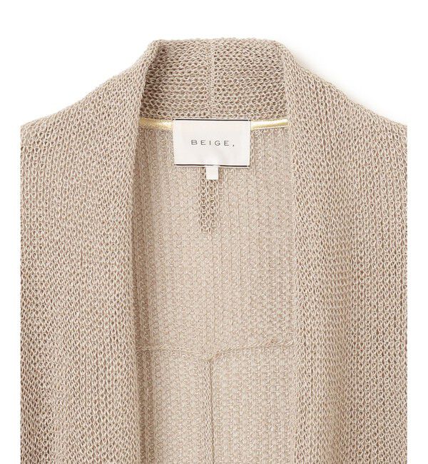 BEIGE,「OPTICAL / ロングカーディガン」|カーディガン|