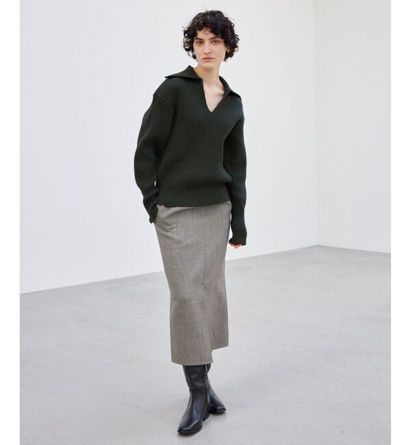 BEIGE,「GRANET / ウールリバーIラインスカート」|スカート|