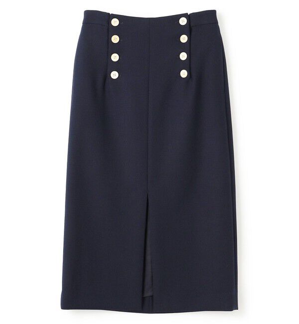 BEIGE,「FERSEN / フロントボタンIラインスカート」|スカート|Navy