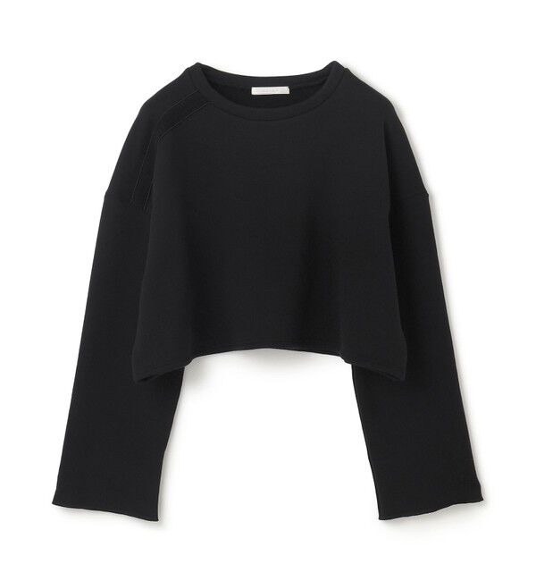 BEIGE,「【BEIGE,ecru/WEB限定・洗える】LOOP BACK / コットンスウェットクロップドトップス」|スウェット・ジャージ|