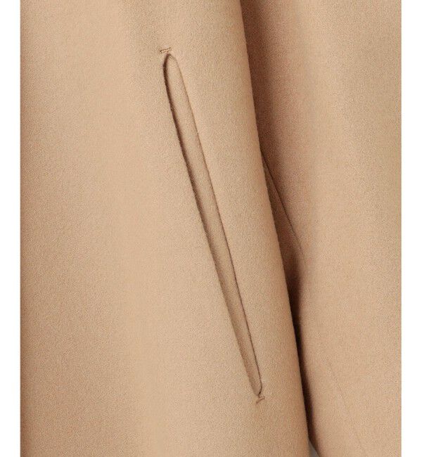 BEIGE,「GABELLE / ミドル丈スタンドカラーウールコート」|ステンカラーコート|