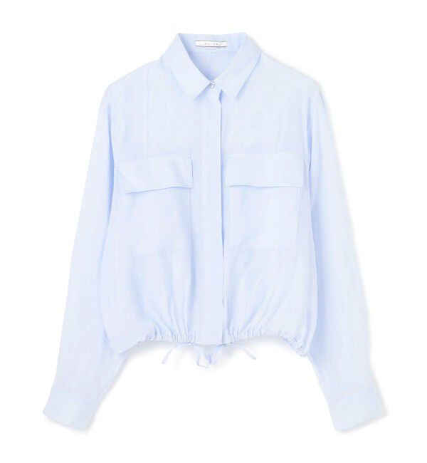 BEIGE,「【洗える・Precious 6月号掲載】PAULINE / ビックポケットドロストリネンブラウス」|シャツ・ブラウス|