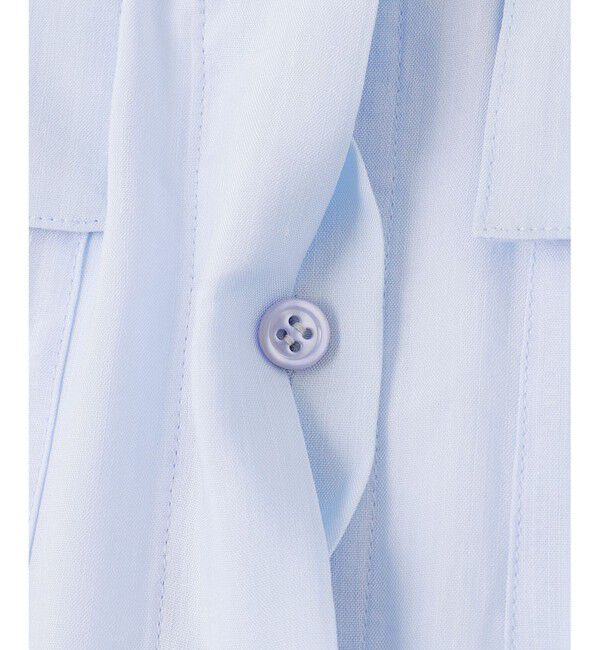 BEIGE,「【洗える・Precious 6月号掲載】PAULINE / ビックポケットドロストリネンブラウス」|シャツ・ブラウス|