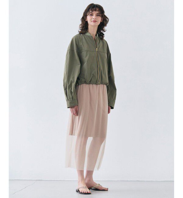 BEIGE,「【洗える】TAMARIX / ストレッチチュールIラインスカート」|スカート|