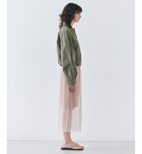 BEIGE,「【洗える】TAMARIX / ストレッチチュールIラインスカート」|スカート|