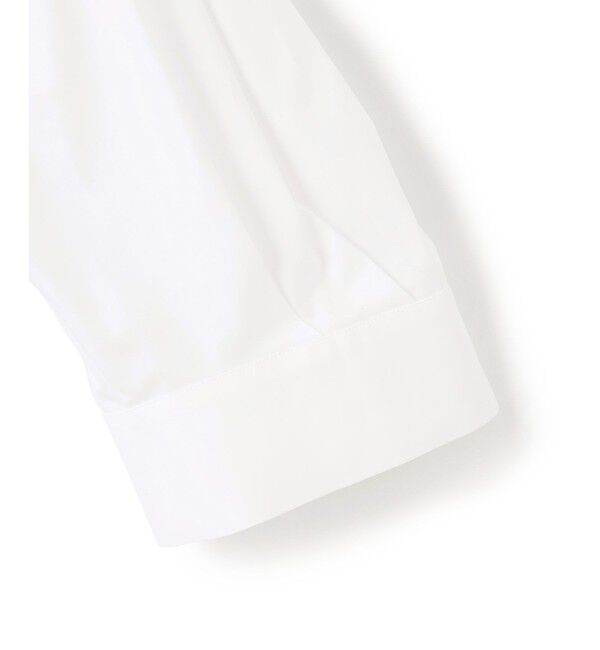 BEIGE,「【洗える】MAGNOLIA / ゴールド釦コットンショート丈ブラウス」|シャツ・ブラウス|