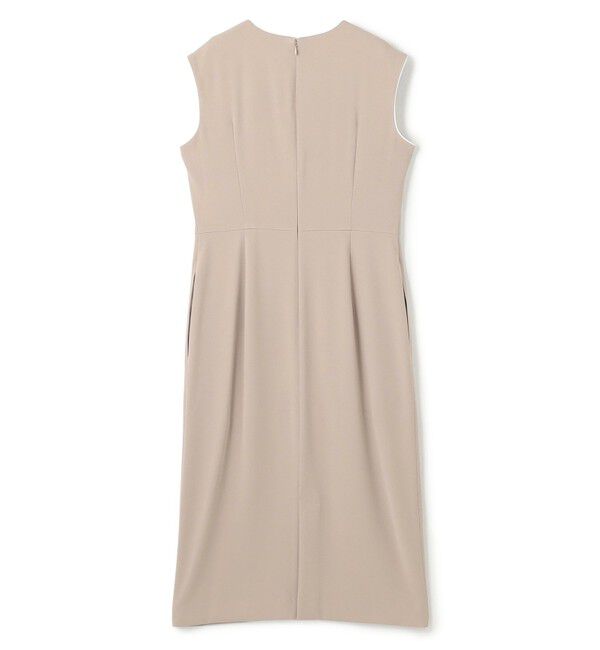 BEIGE,「【洗える】CINDY / クルーネックノースリーブワンピース」|ワンピース|