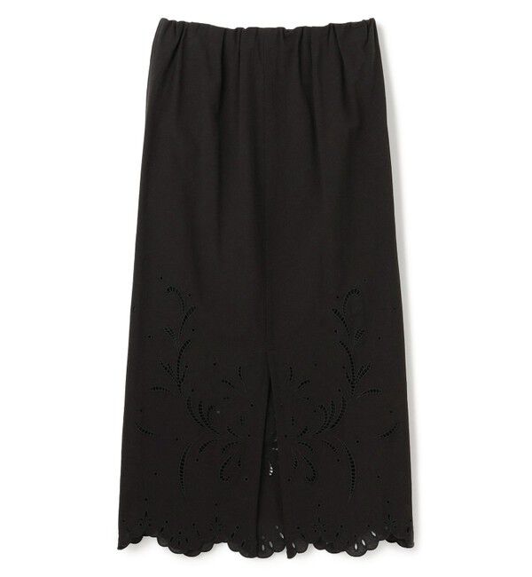 BEIGE,「【洗える】GALLERIA / コットンエンブロイダリーIラインスカート」|スカート|