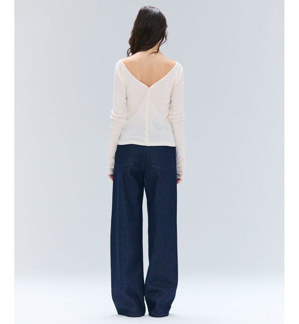 BEIGE,「【洗える・BAILA 10月号掲載】MARINO / 2WAYリブコンパクトカーディガン」|Tシャツ・カットソー|